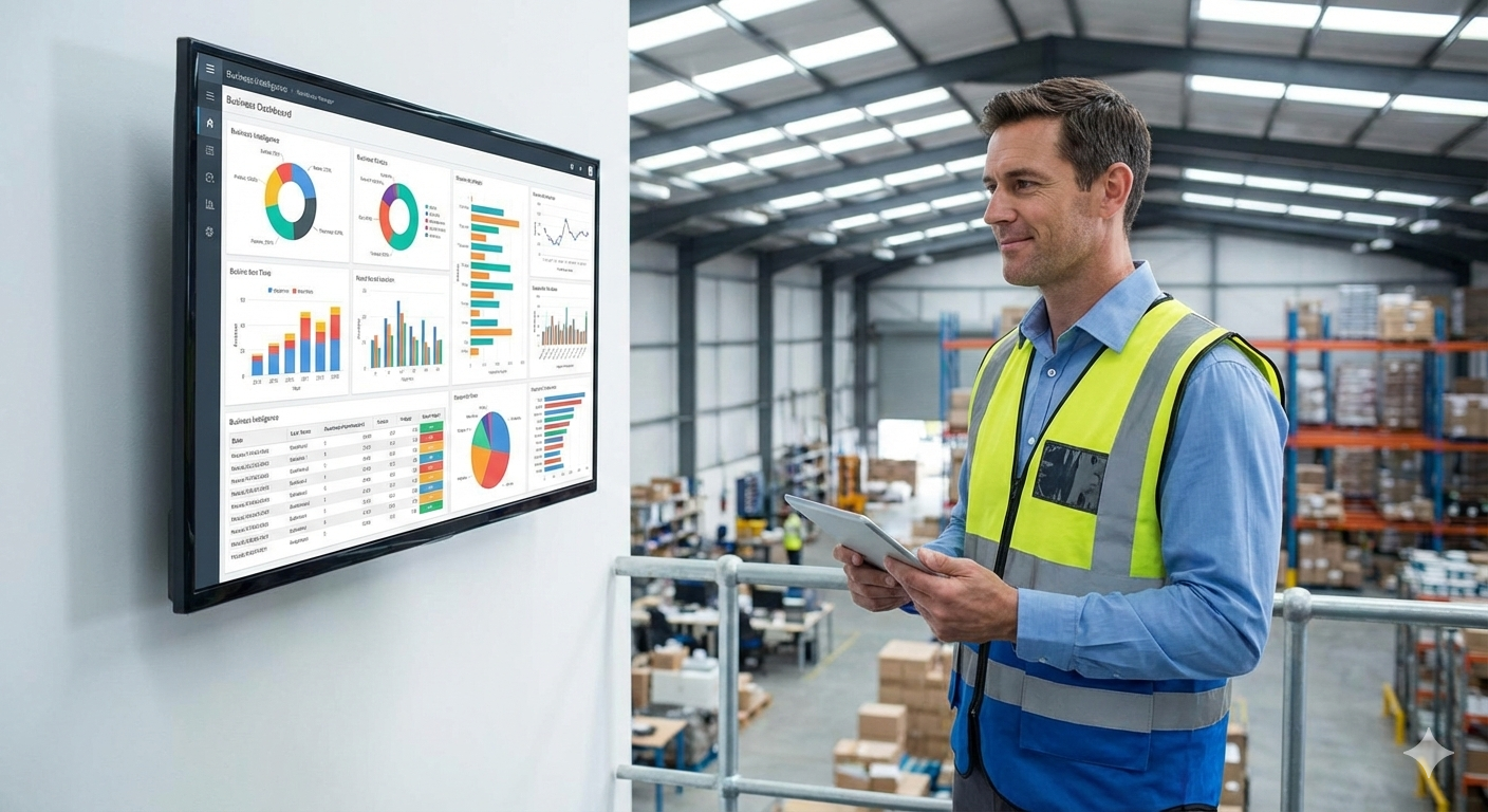 Grafika zarządcza raportów magazynowych